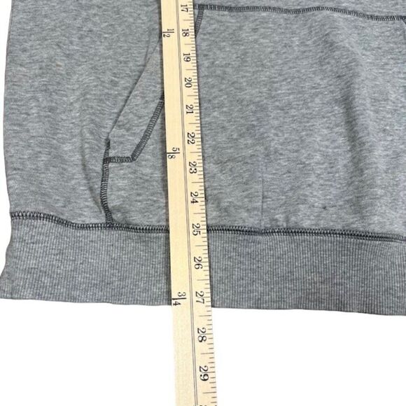 Under Armour Cold Gear Gray Hoodie Lightweight Contrast Surge Stitch Medium - Picture 5 of 9